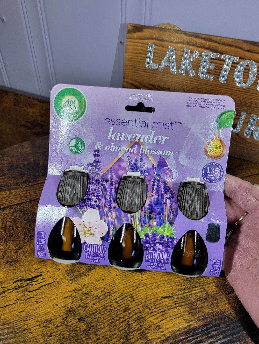 Air Wick Essential Mist Lavender & Almond Blossom Fragrance Refills (3-Pack)